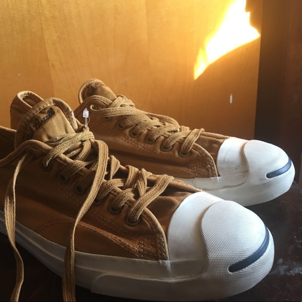 Rare color mustard Converse chucks jack parcel